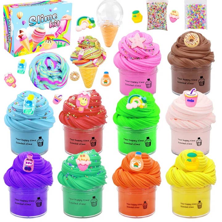AlexisandGreenberg - Wholesale Putty/Slime - Kids - A&G Ice Cream Slime Kit (10 different Slimes)
