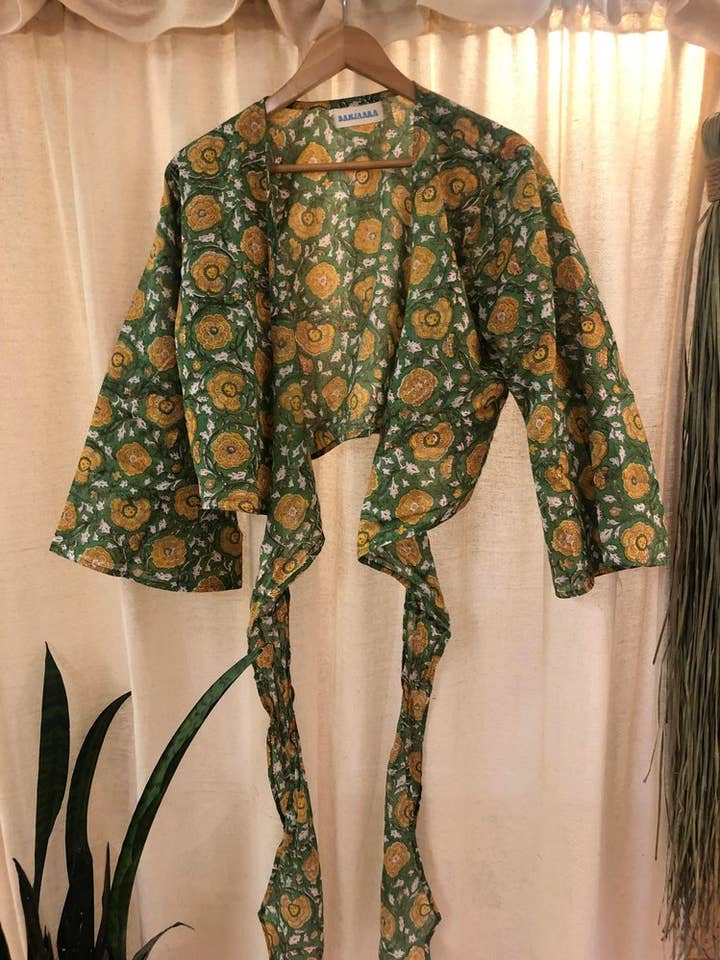 Masie Wrap Top for wholesale by BANJAARA