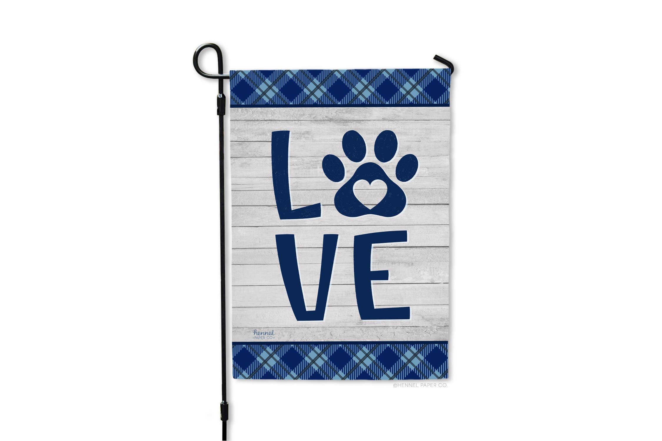 Hennel Paper Co. - Wholesale Flag - Garden Flag - Love Paw Print4