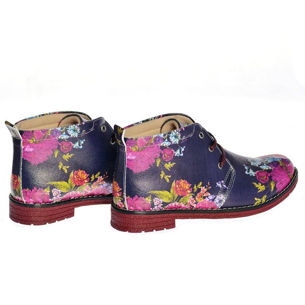 Goby - Wholesale Chelsea Boots - Women's - Flowers Ankle Boots NHP1082