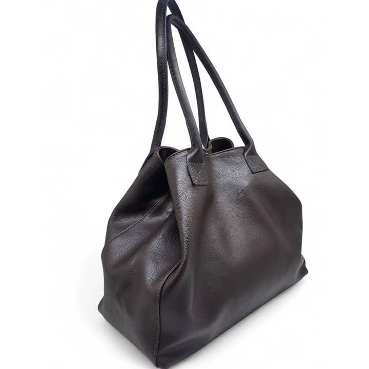 ZEEN - Wholesale Shoulder Bag - Women's - LOLA Savage Choco leather bag3