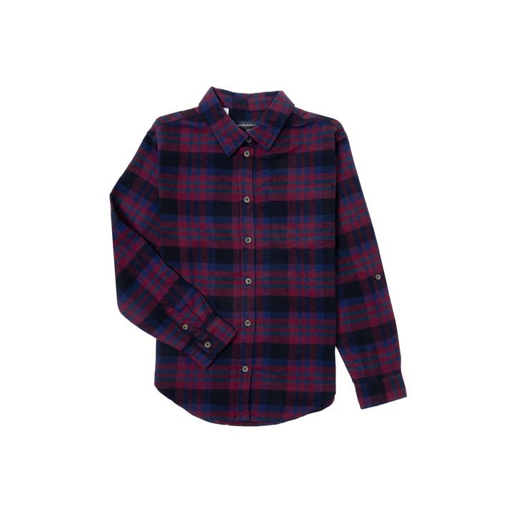 GIRLS L/S FLANNEL SHIRT for wholesale by Silver Jeans