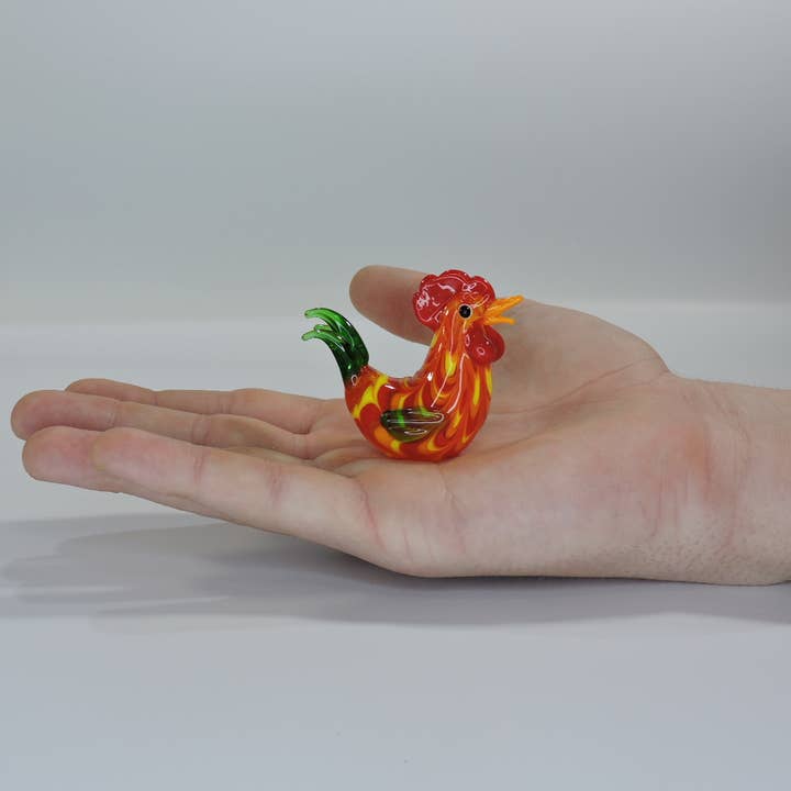 Handmade Glass Chicken Little for wholesale by Gift Gallery Glass