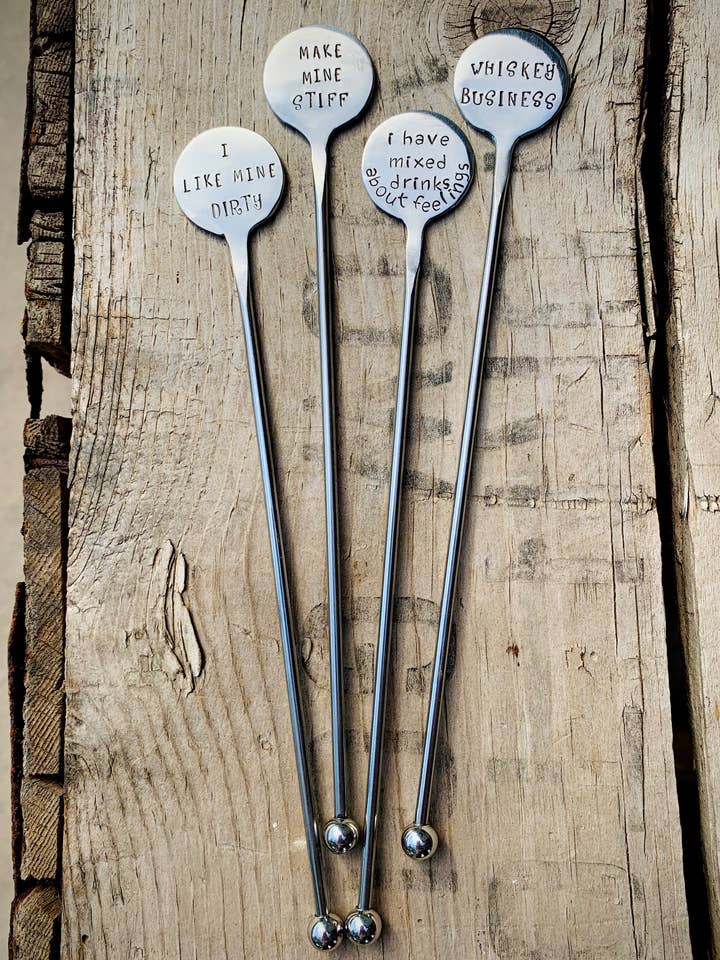 Cocktail Stirrer for wholesale by Pumpernickel and Wry