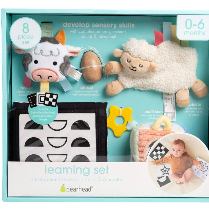 Pearhead - Wholesale Learning Cards - Kids & Baby - 0-6 Months Learning Kit 8 piece Developmental Toys0