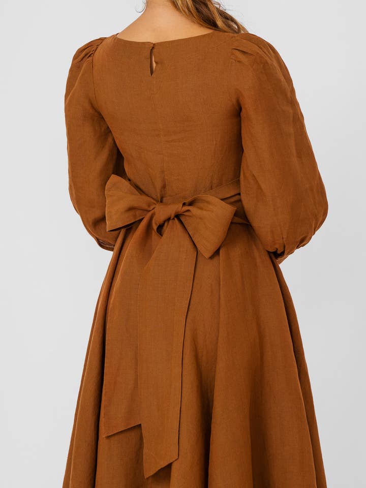 Red Poppy Hawthorn Dress, Long Sleeve for wholesale on Faire27