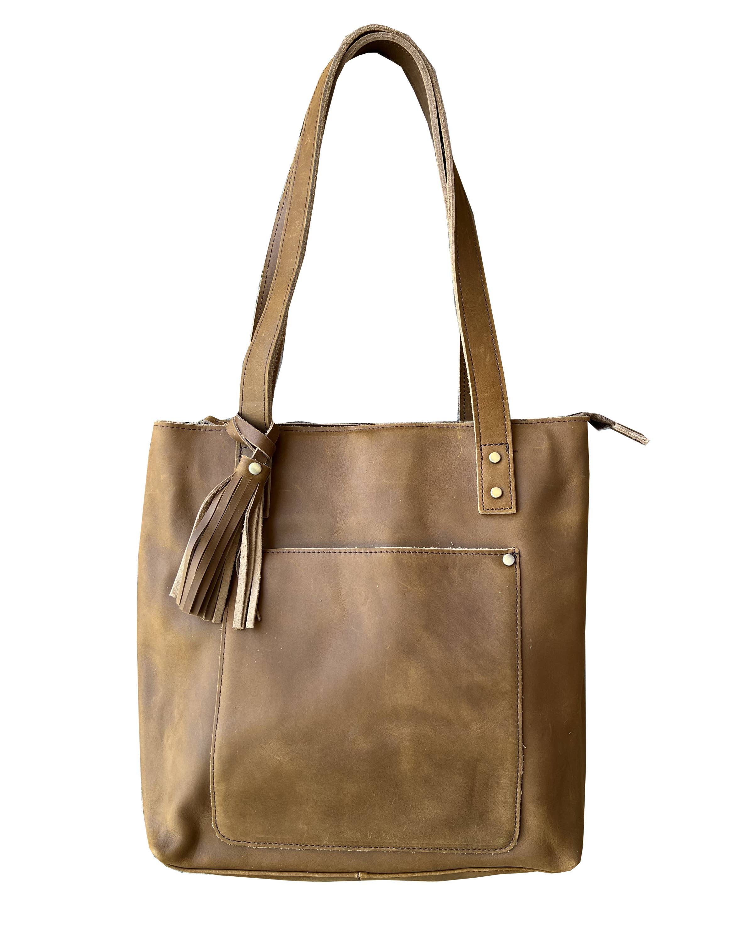 Roma Leathers, Inc. - Wholesale Tote Bag - Women's -  Vintage cowhide leather tote shoulder bag 1