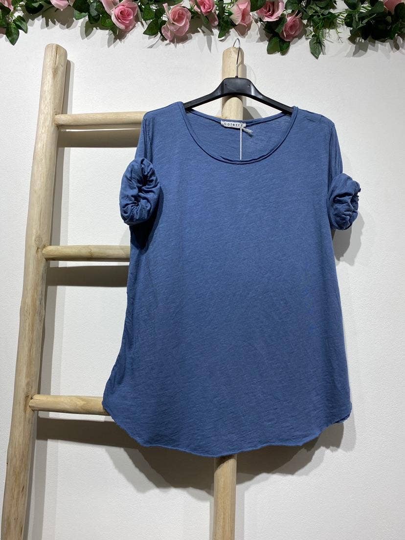 LINEN & COTTON HOUSE - Wholesale T-shirt (Zonder tekening) - Dames - 8008 basic katoenen T-shirt14