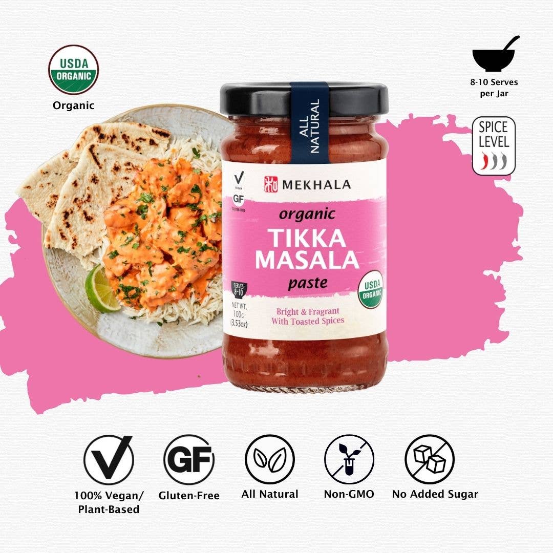 Mekhala Living Inc – Großhandel Soße – Bio-Tikka-Masala-Paste 3,53 Unzen1