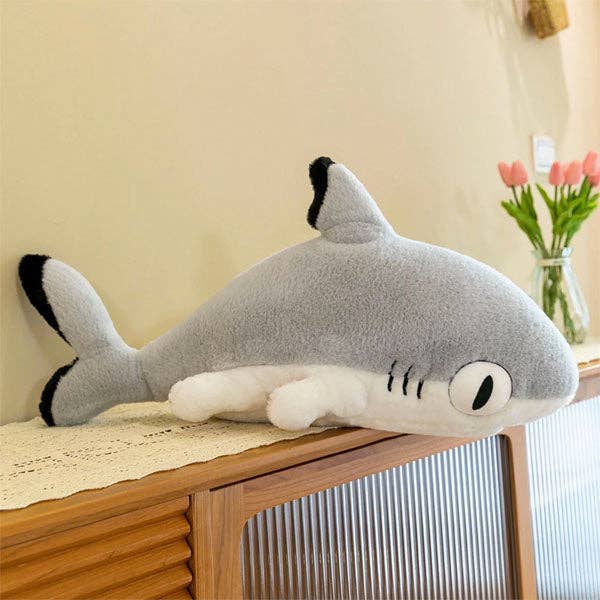 Showcase - Wholesale Bedding Pillow - Extra Long Animal Plush Toy 4.5ft Body Pillow - Shark Kitten8