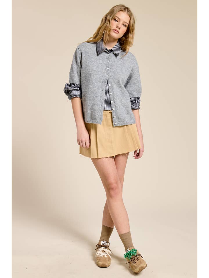 Mimosa - Wholesale Cardigan - Women's - Short Sleeve Button Down Cardigan Top9