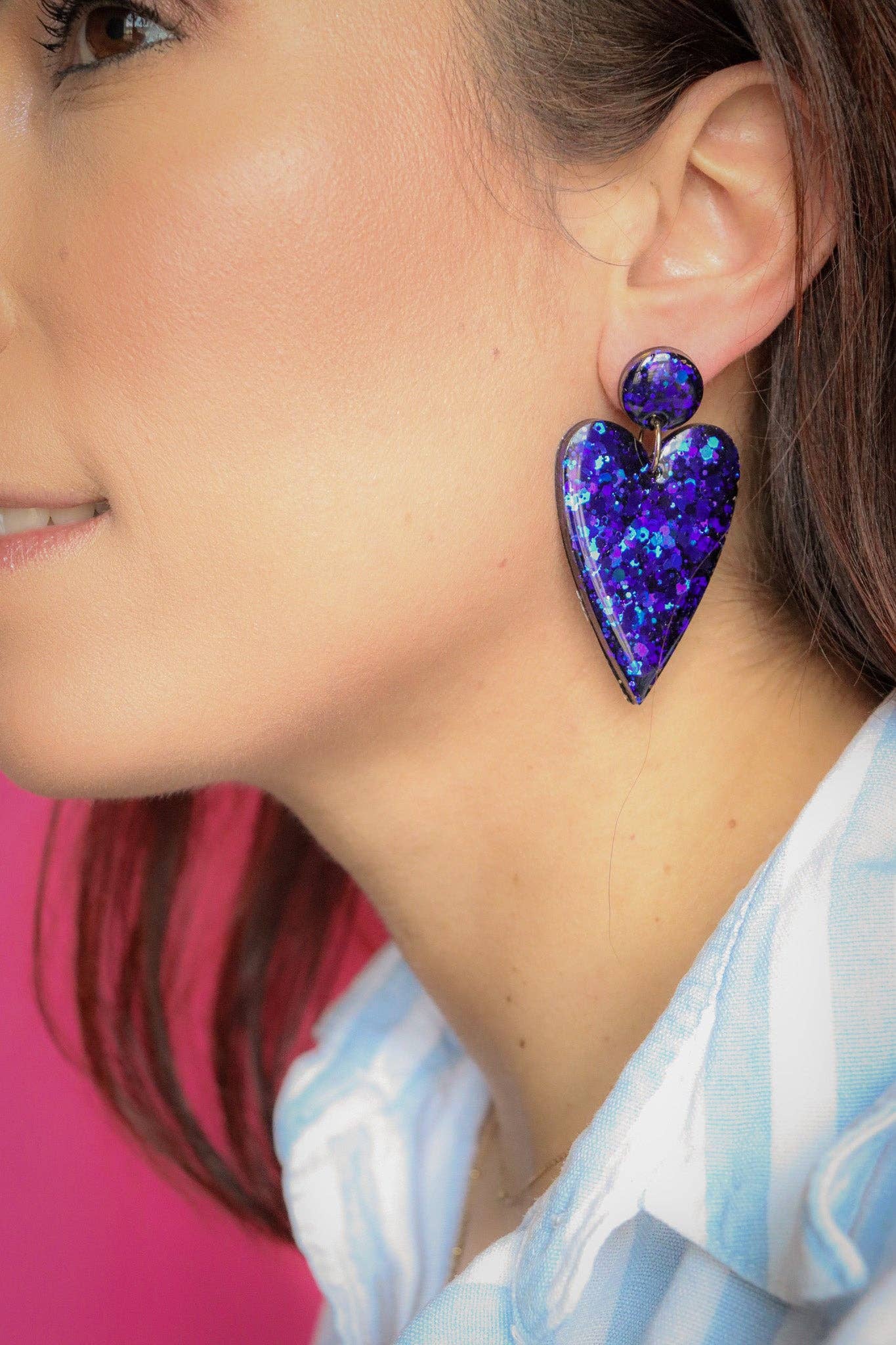 CG Home - Wholesale Dangle Earrings - Claire Deep Blue Earrings