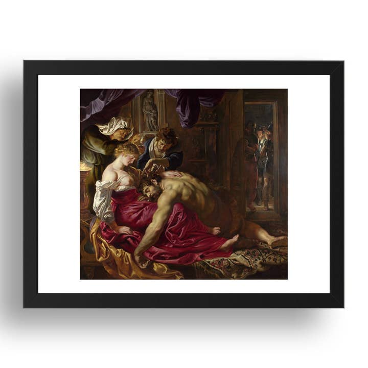 Peter Paul Rubens: Sansón y Dalila, Póster en marco de 17x13" (A3) para venta al por mayor de PERIOD PRINTS