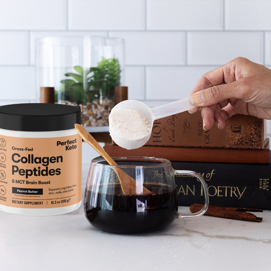 Perfect Keto - Wholesale Protein/Superfood Powder - Grass-Fed Collagen + MCT Oil, Dairy Free, Coffee Creamer21