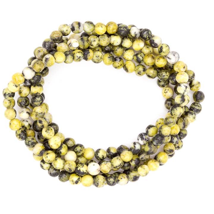 Yellow Turquoise Gemstone Bracelet for wholesale by Purple Girl Designs