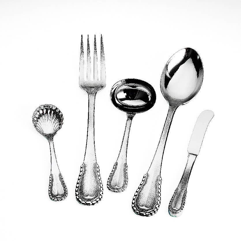 Ricci Argentieri - Wholesale Cutlery set - 18/10 Merletto 5pc. Hostess