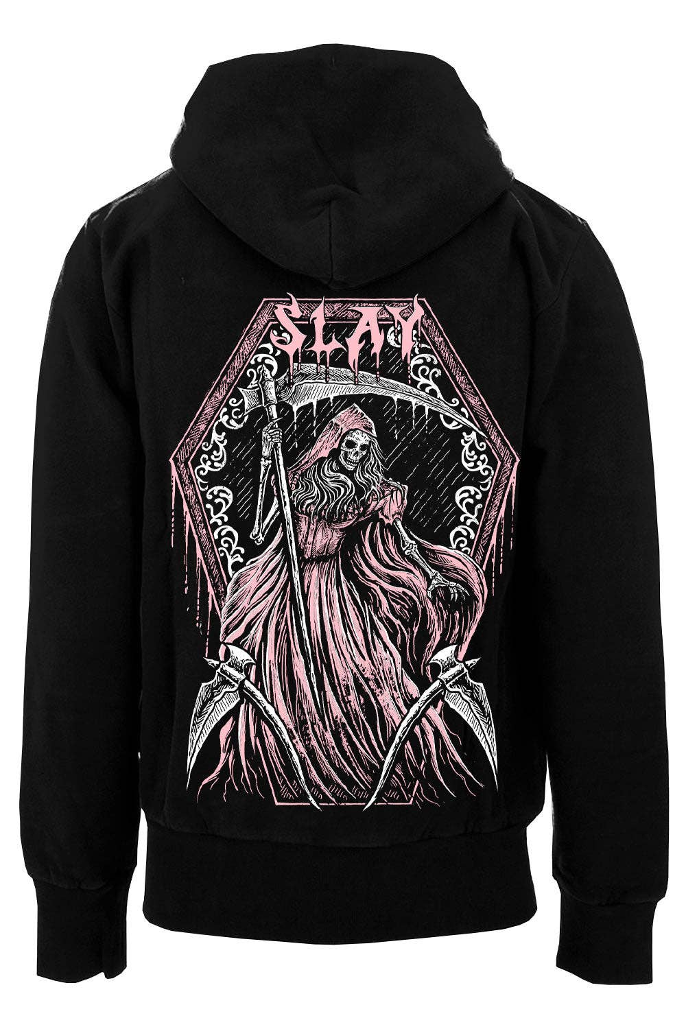 vampirefreaks – wholesale Hoodie – Unisex – Lady Grim Reaper Hoodie0