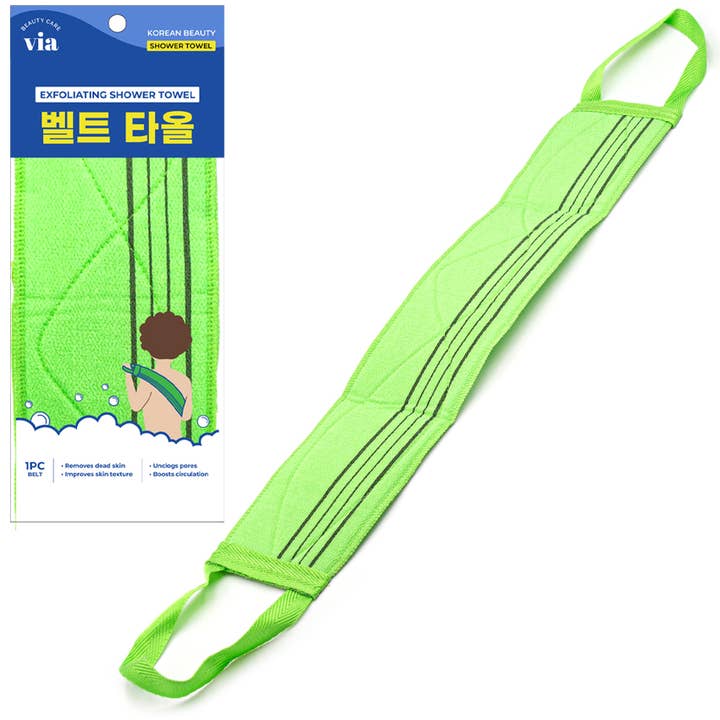 Via Beauty Exfoliating Shower Towel - 1pc Belt for wholesale by Nature Republic K-beauty