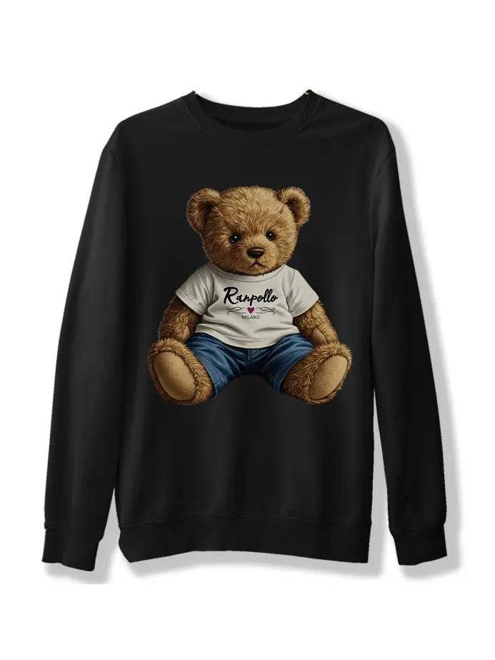 RANPOLLO MILANO - Wholesale Graphic Sweatshirt - Women's - FP BEAR4