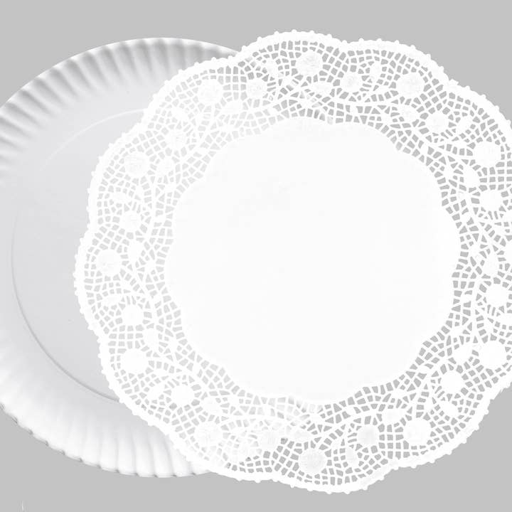 IBILI - 5 trays 32+5 round doilies 34 cm for wholesale by Ibili