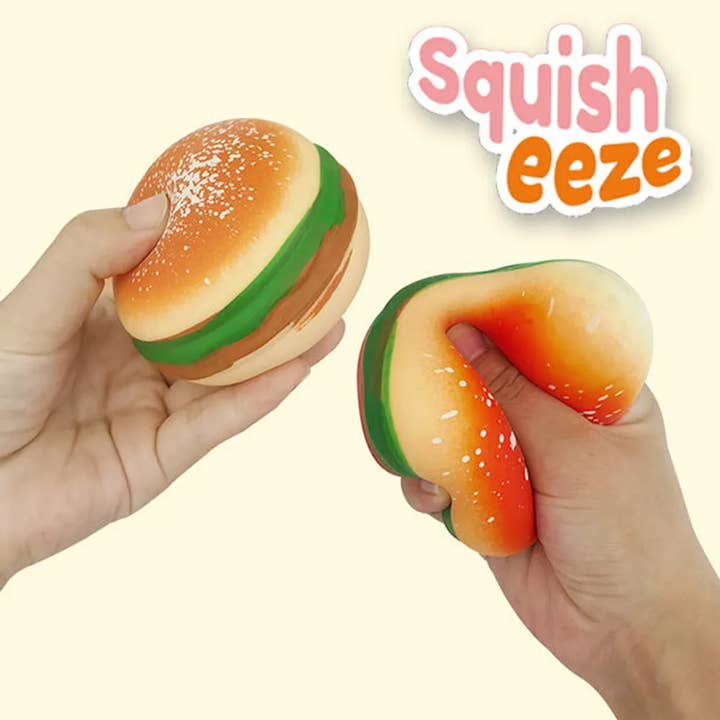 JSBlueRidge Toys - Wholesale Fidget Toy - Kids - Hamburger Squeeze Soft Fidget Kids Toy4