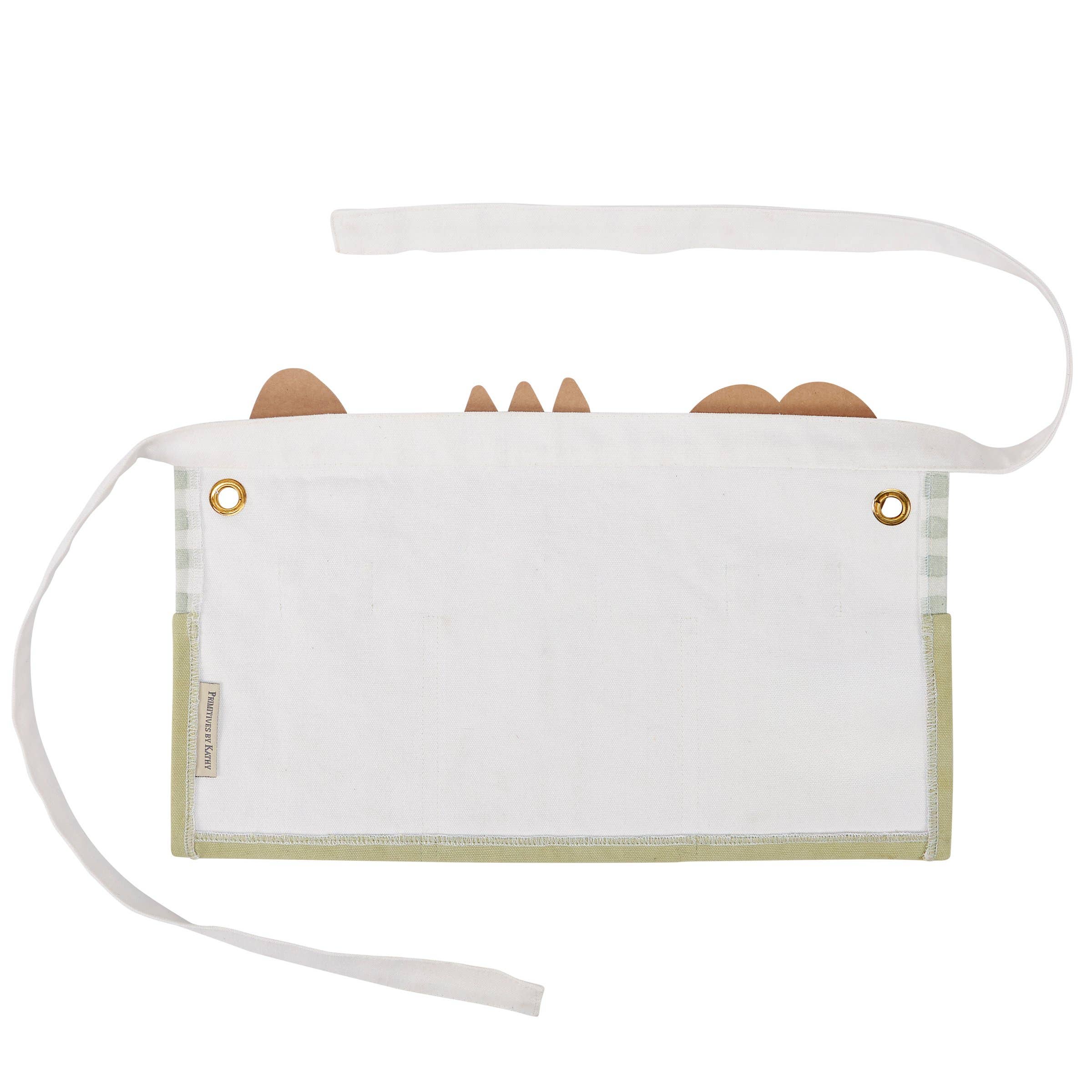 Primitives by Kathy - Wholesale Apron - Kids Green Gingham Apron1