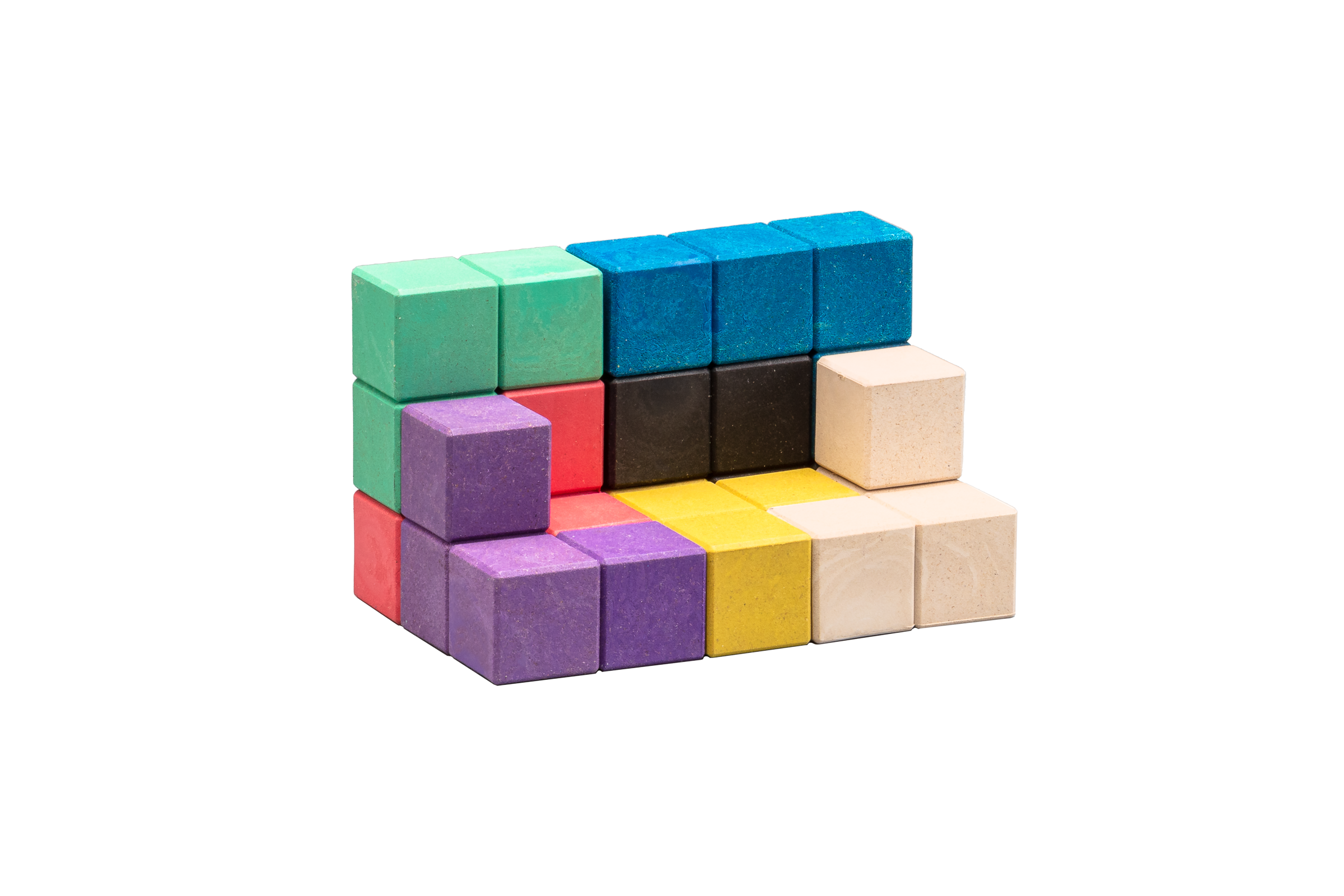 Wissner® aktiv lernen - Vente Jeu construction – enfant - Cube Soma en 7 éléments colorés | Idée spatiale1