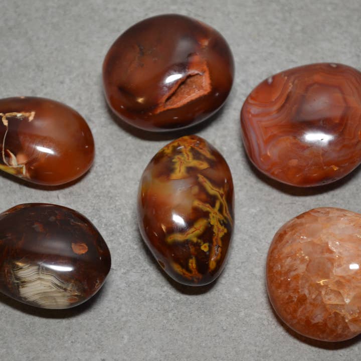 Carnelian Palm Stones for wholesale by POSII