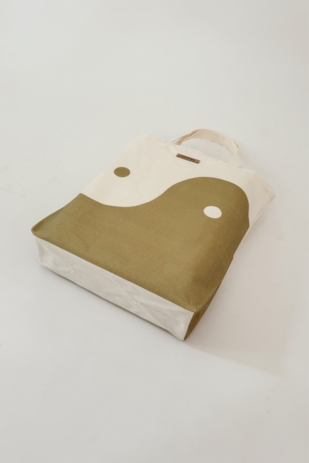 COUTONIC - Wholesale Tote Bag - Women's - Organic Cotton Seaweed Green Yin Yang Tote 2.02