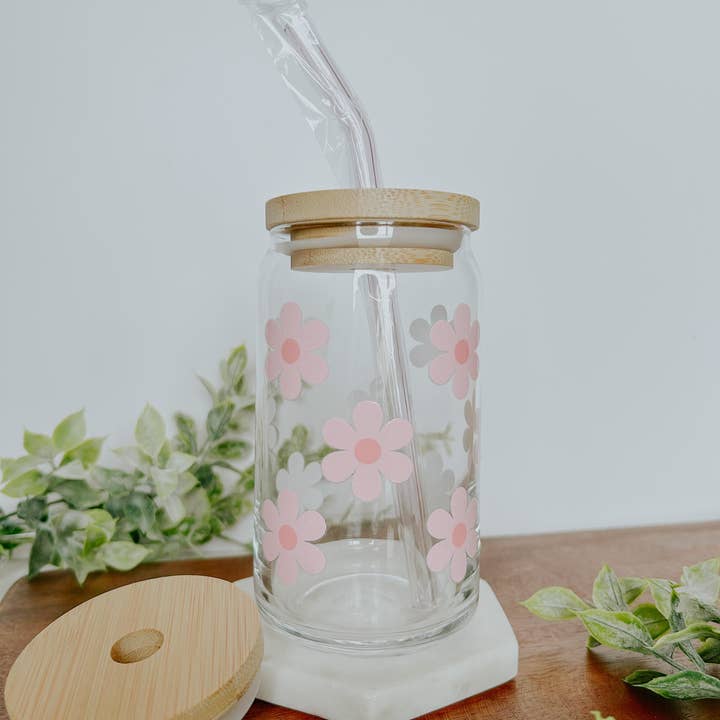 Ivory Bloom Boutique - Wholesale Drinking Straw - Pink Glass Straw
