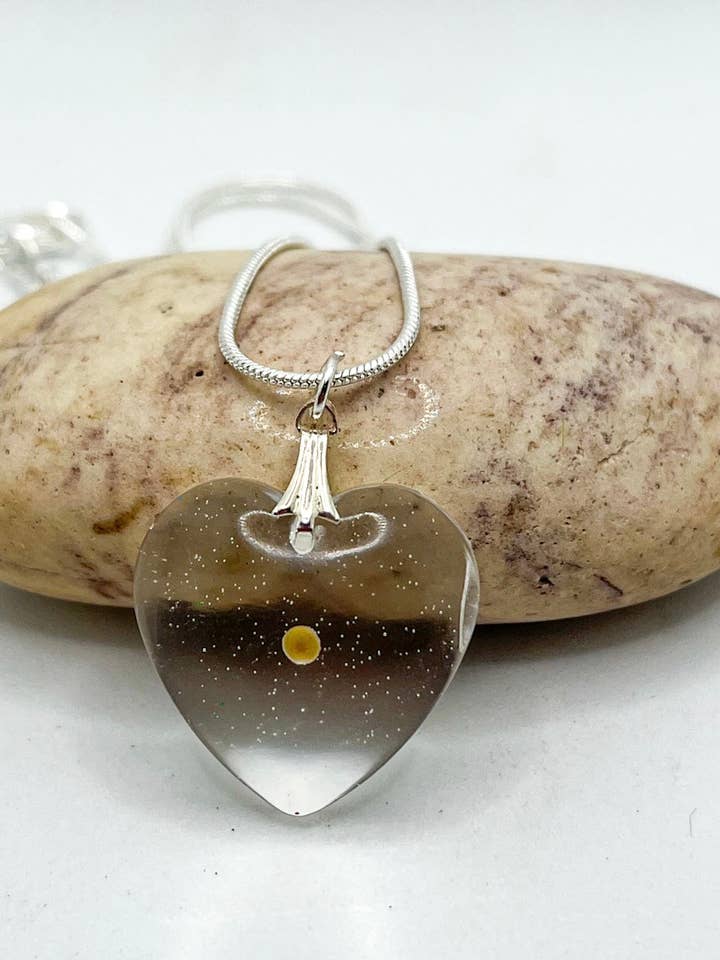 Mustard Seed Heart Necklace for wholesale by Vivian Treasury