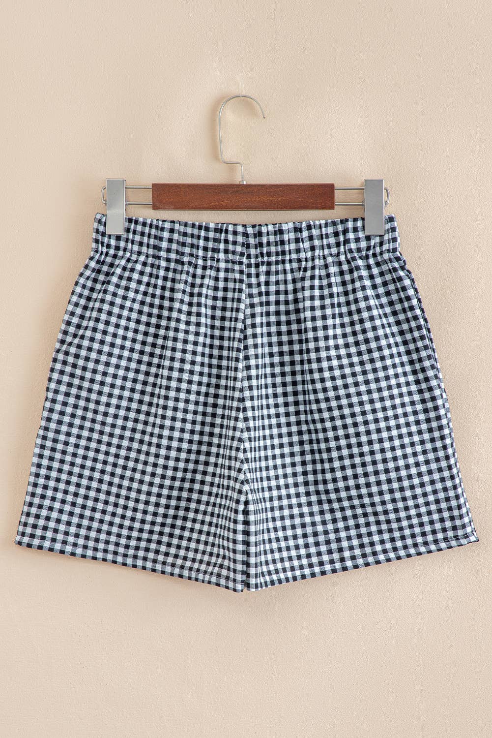 Lovesoft - Wholesale Shorts - Women's - Red Plaid Gingham Printed High Waist Shorts14