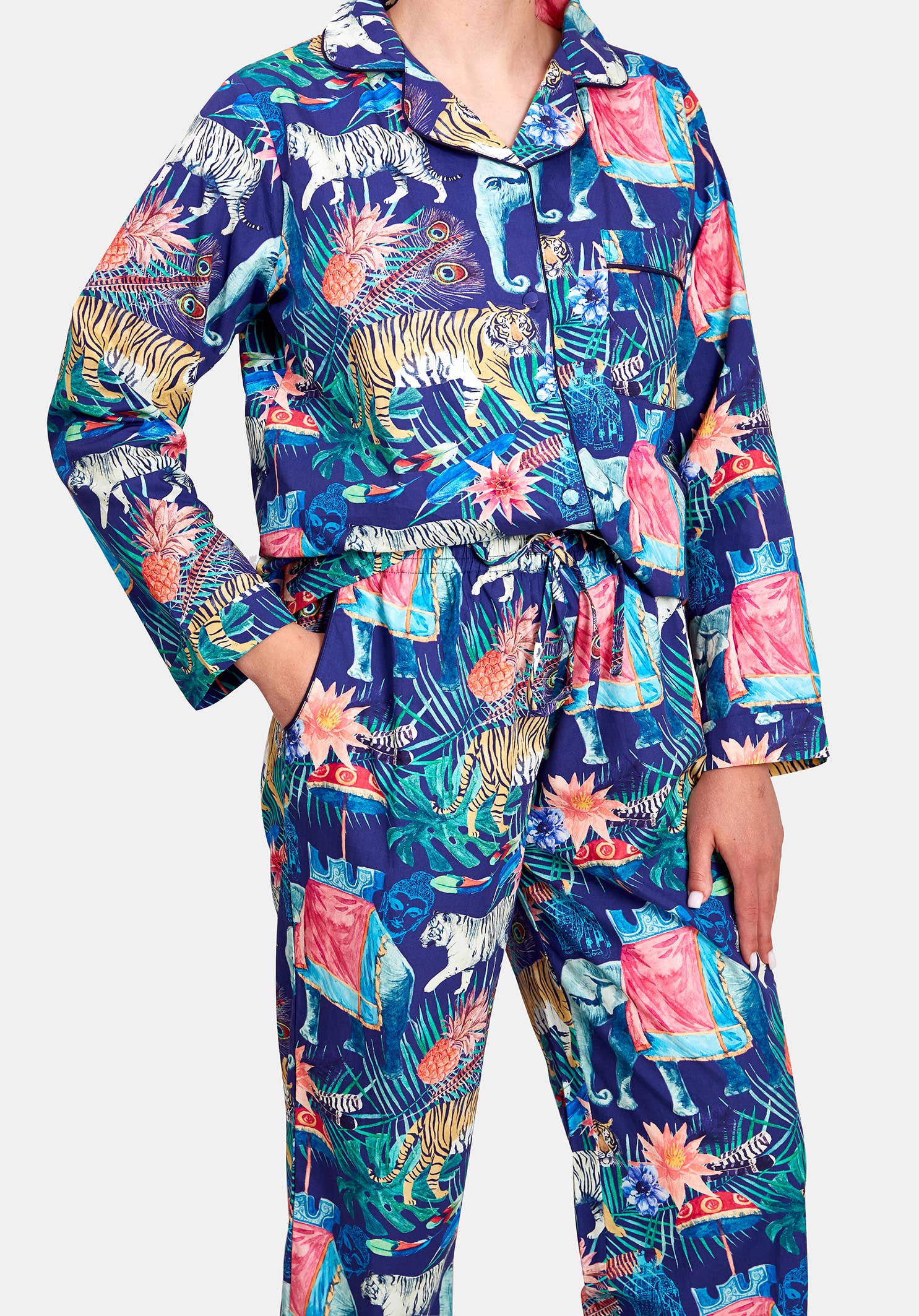 Dalit Goods Co - Wholesale Sleepwear Set - Women's - Organic Cotton – Safari Pyjama Trouser Set4