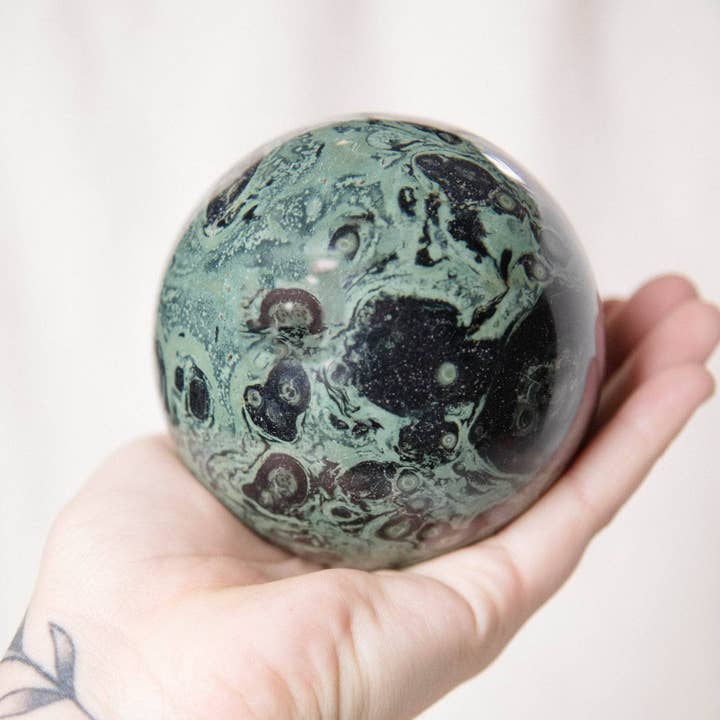 Tiny Rituals - Wholesale Spiritual Stone/Crystal - Kambaba Jasper Sphere - AAA Premium Quality20