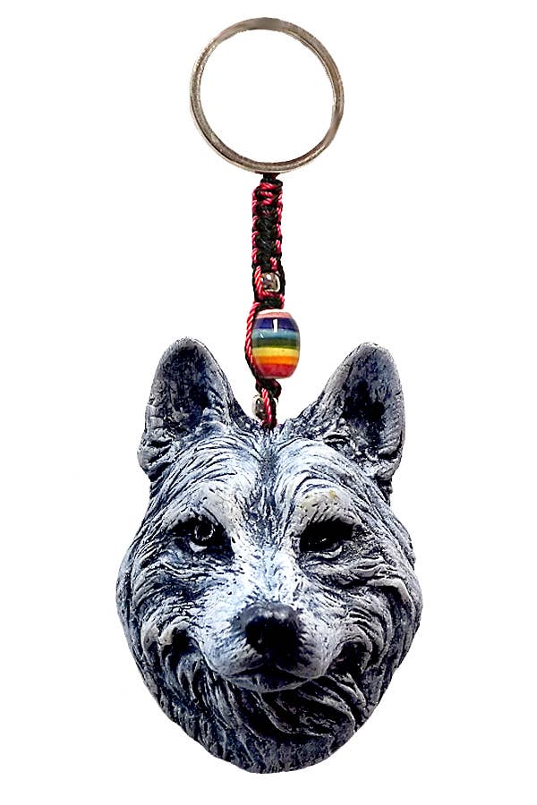 Pichincha - Wholesale Keychain - Unisex - Basenji Dog Head Durepox Resin Figurine Keychain0