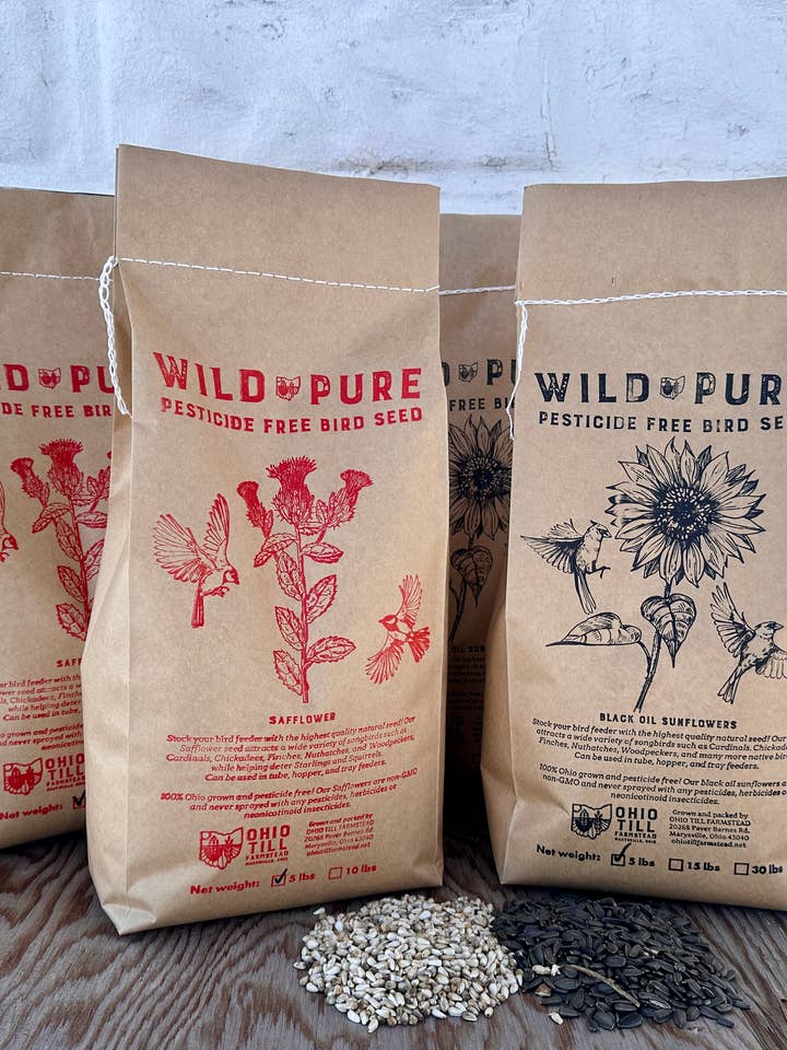 Wild & Pure - Combo Pack - Bird Seed 5lbs for wholesale by Ohio Till Farmstead