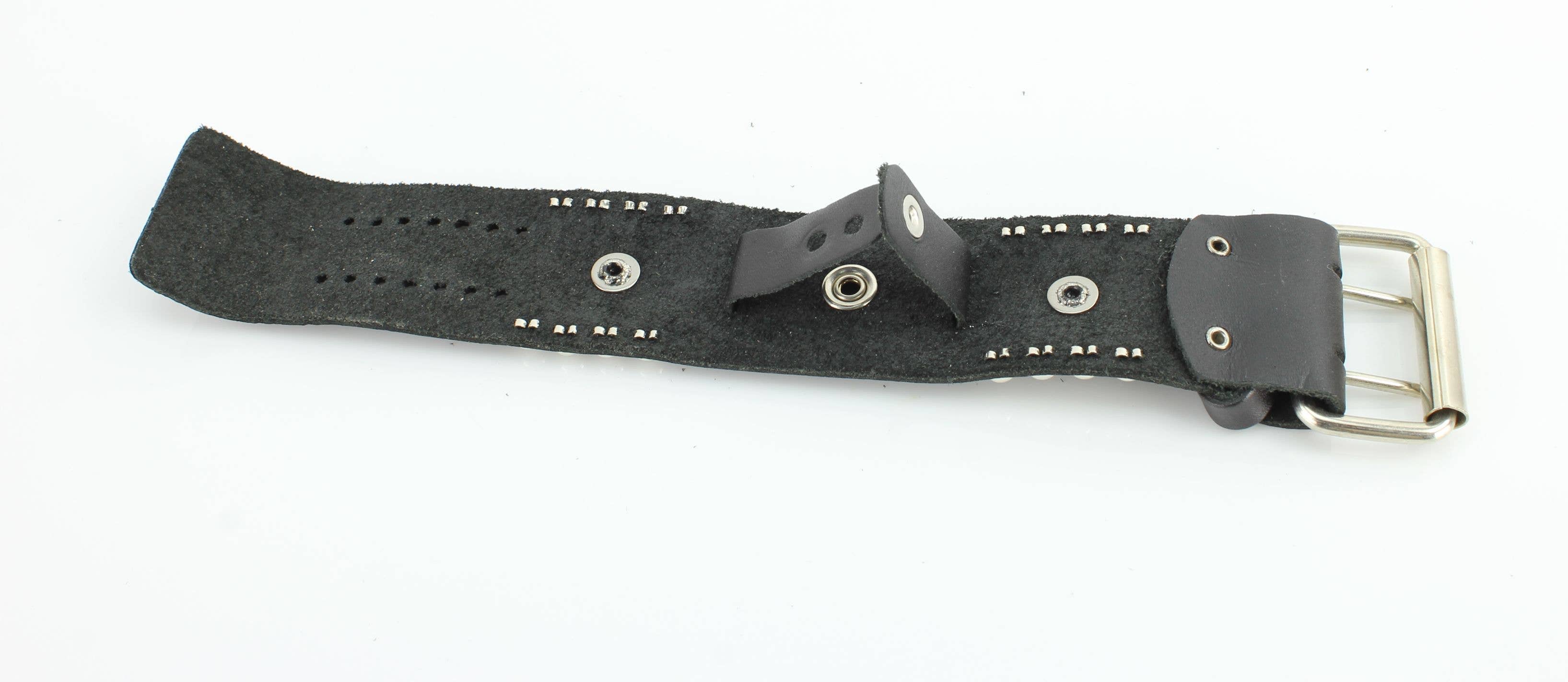 Leather Impressions Inc - Wholesale Watch Band/Strap - Unisex - Iron Cross Leather Watch Band #WB1287
