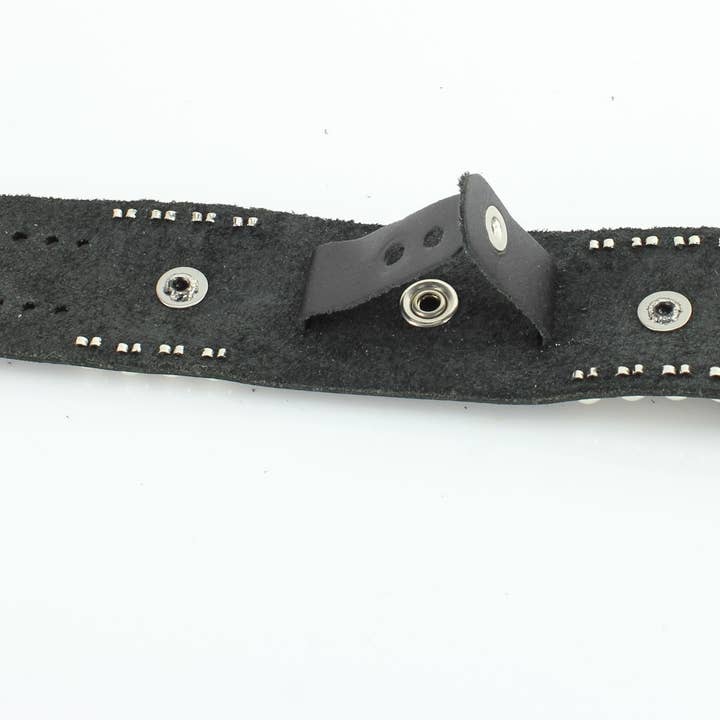 Leather Impressions Inc - Wholesale Watch Band/Strap - Unisex - Iron Cross Leather Watch Band #WB1287