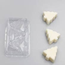 Starlight Wholesale LLC. - Wholesale Wax Melt - 3 Cavity Christmas Tree Wax Melt Clam Shell1
