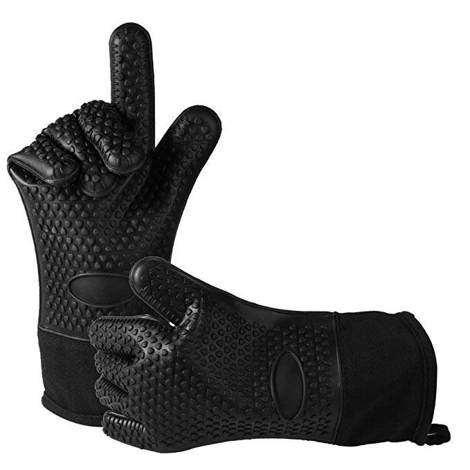 VIGOR – Großhandel Ofenhandschuh/Topfhalter – Silikon-Backhandschuhe, rutschfest, extra lang, isoliert, wasserabweisend9