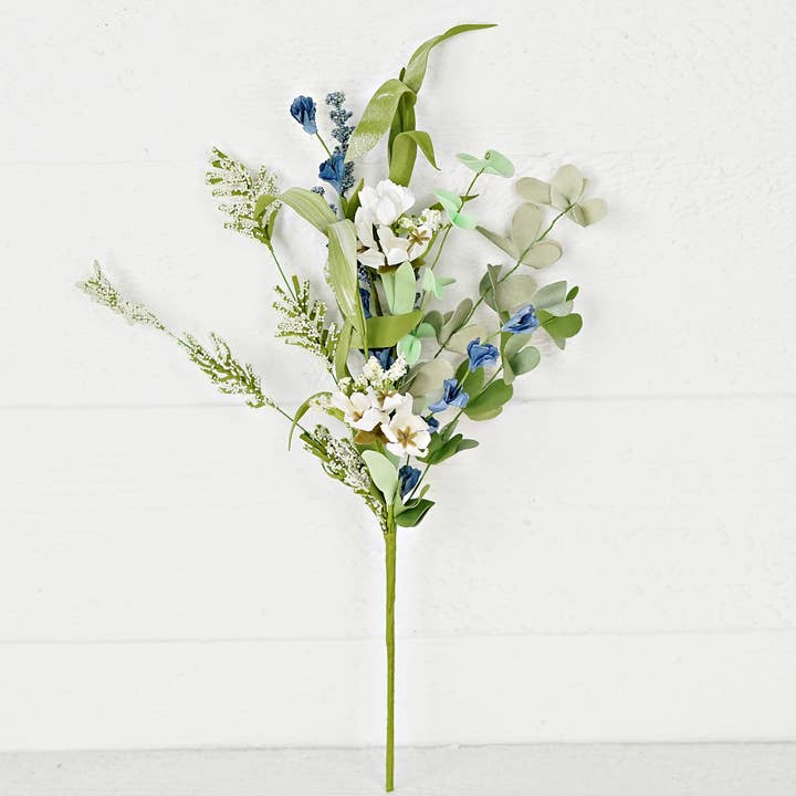 Holiday Depot Inc. - Wholesale Artificial Flowers - 35475- 16in Bush-Lakeside Garden