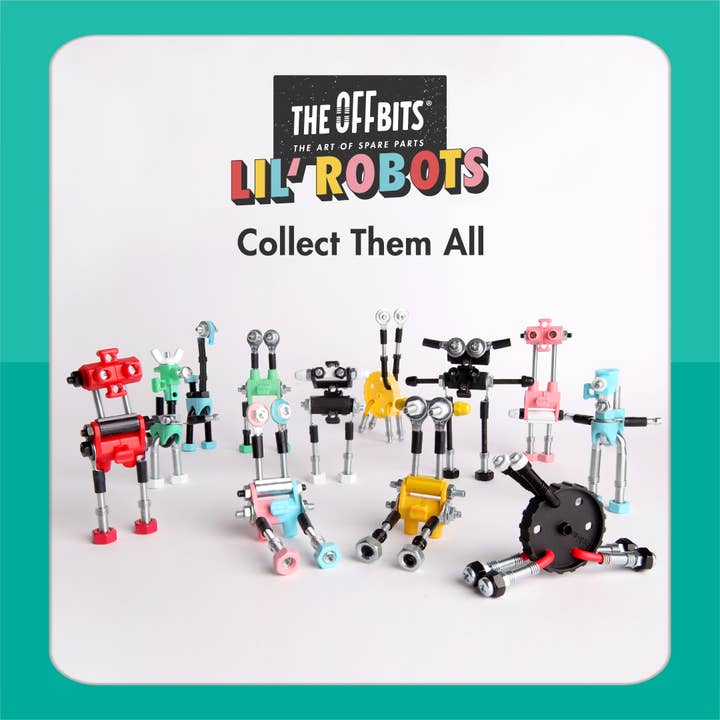 The OffBits - Wholesale Toy Set - Kids - 24 Lil Robots Shelf Display: Collectible Mini Toy Kits2