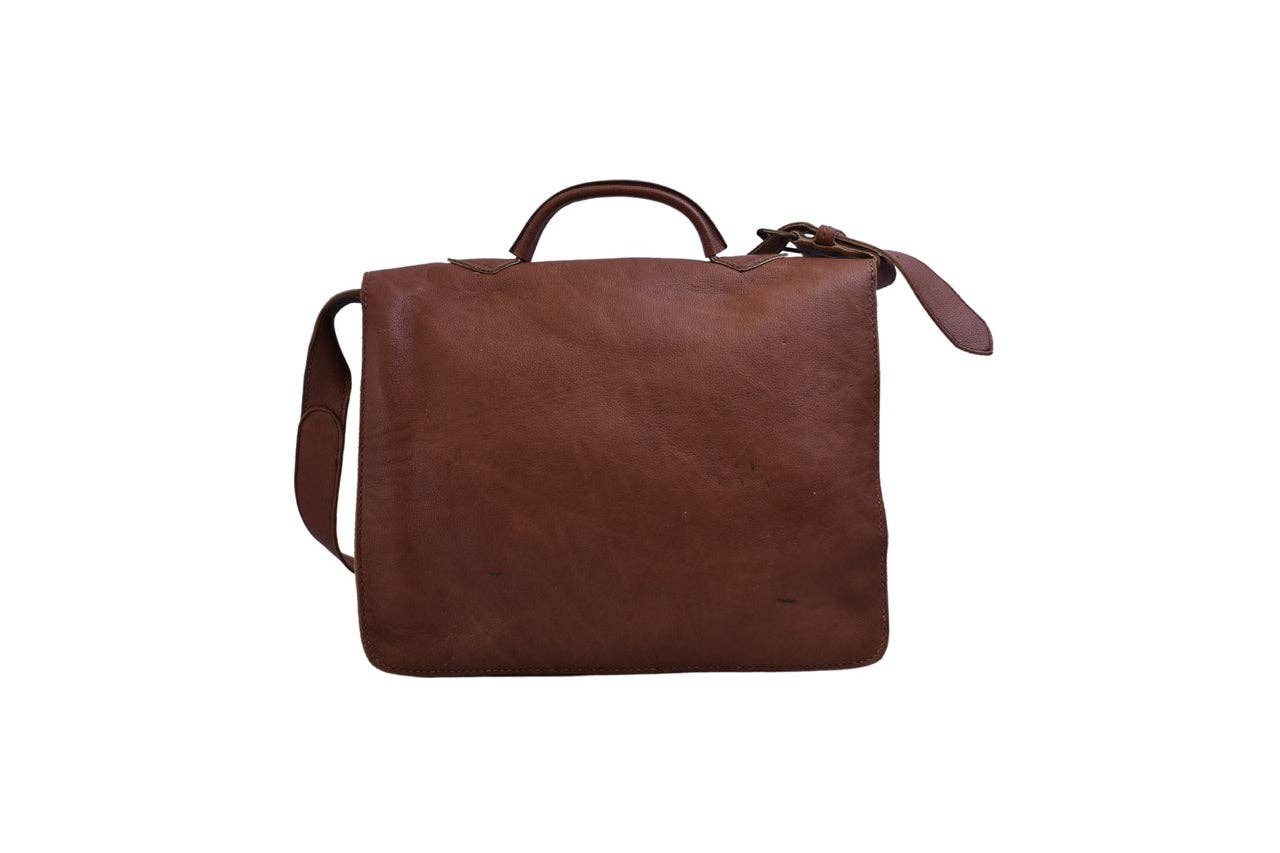 Lazarus Artisan Goods - Wholesale Briefcase - Unisex - Don Javier Briefcase | Leather Bag | Artisan Made | Ethical2