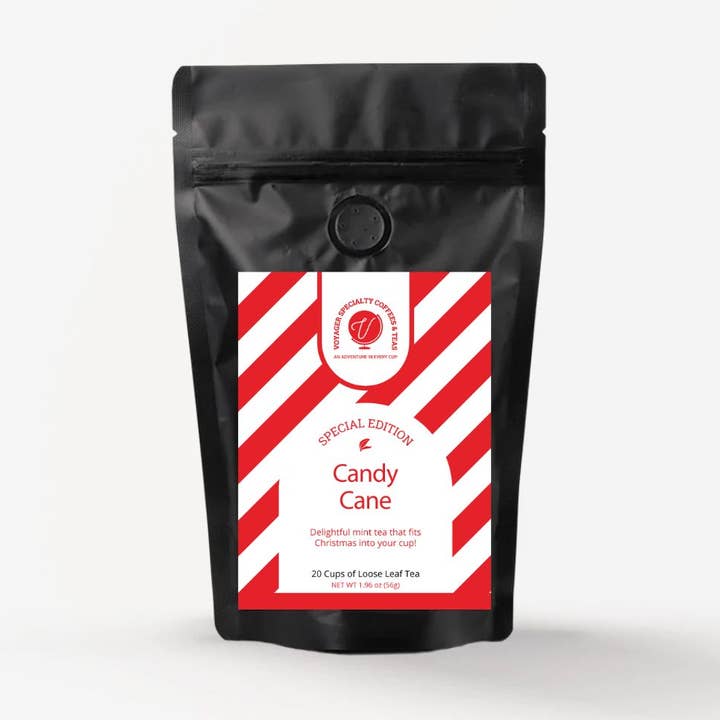 Candy Cane Loose Leaf Tea for wholesale by Voyager Beverages