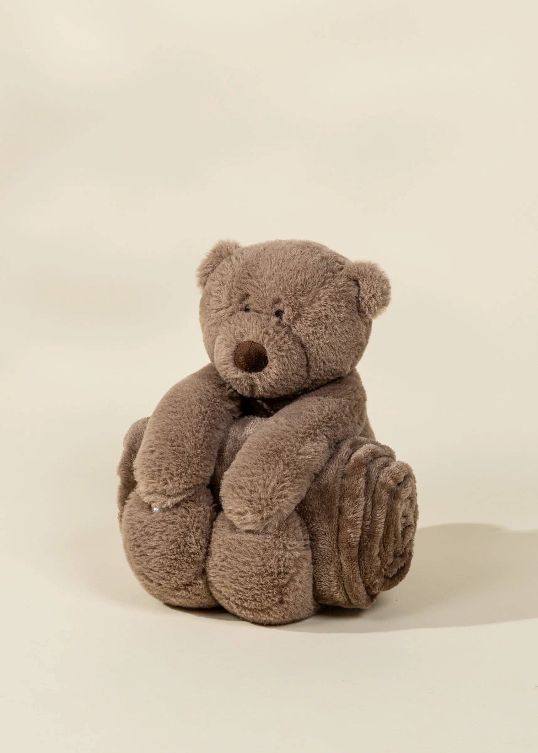 Coco Village - Vente Couverture douillette – bébé - Couverture câline avec ours en peluche1