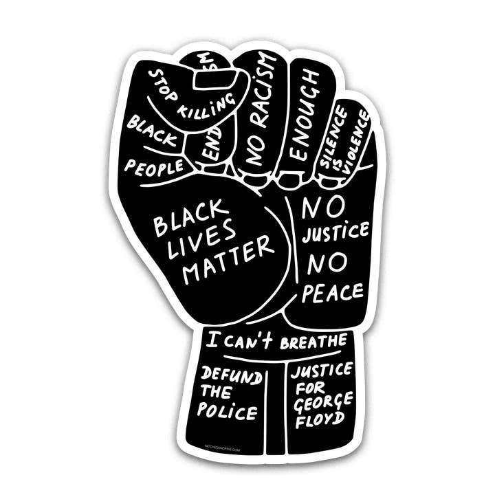 Patches and Pins - Vente Autocollant - Autocollant matière de vie noire