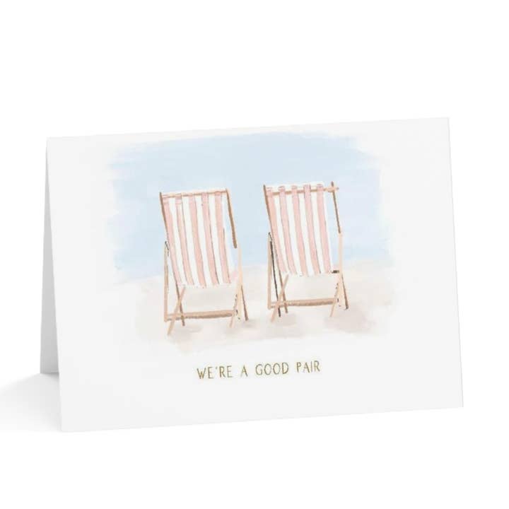 GOOD PAIR - Note Card for wholesale by Rebecca Illustrated