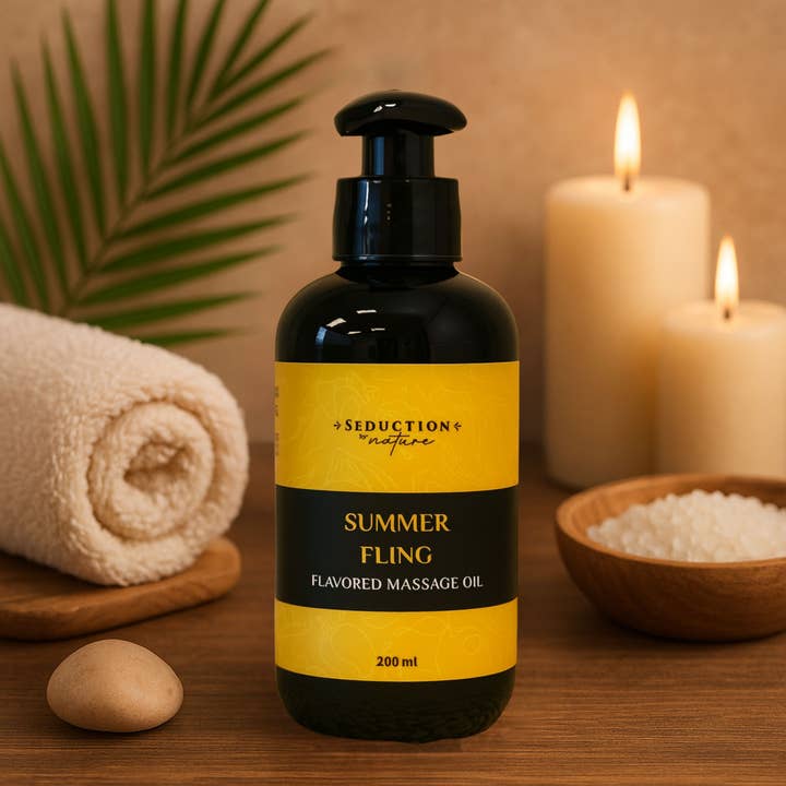 Seduction by Nature - Wholesale Massage Oil/Gel - Summer Fling - Kissable Massage Oil6