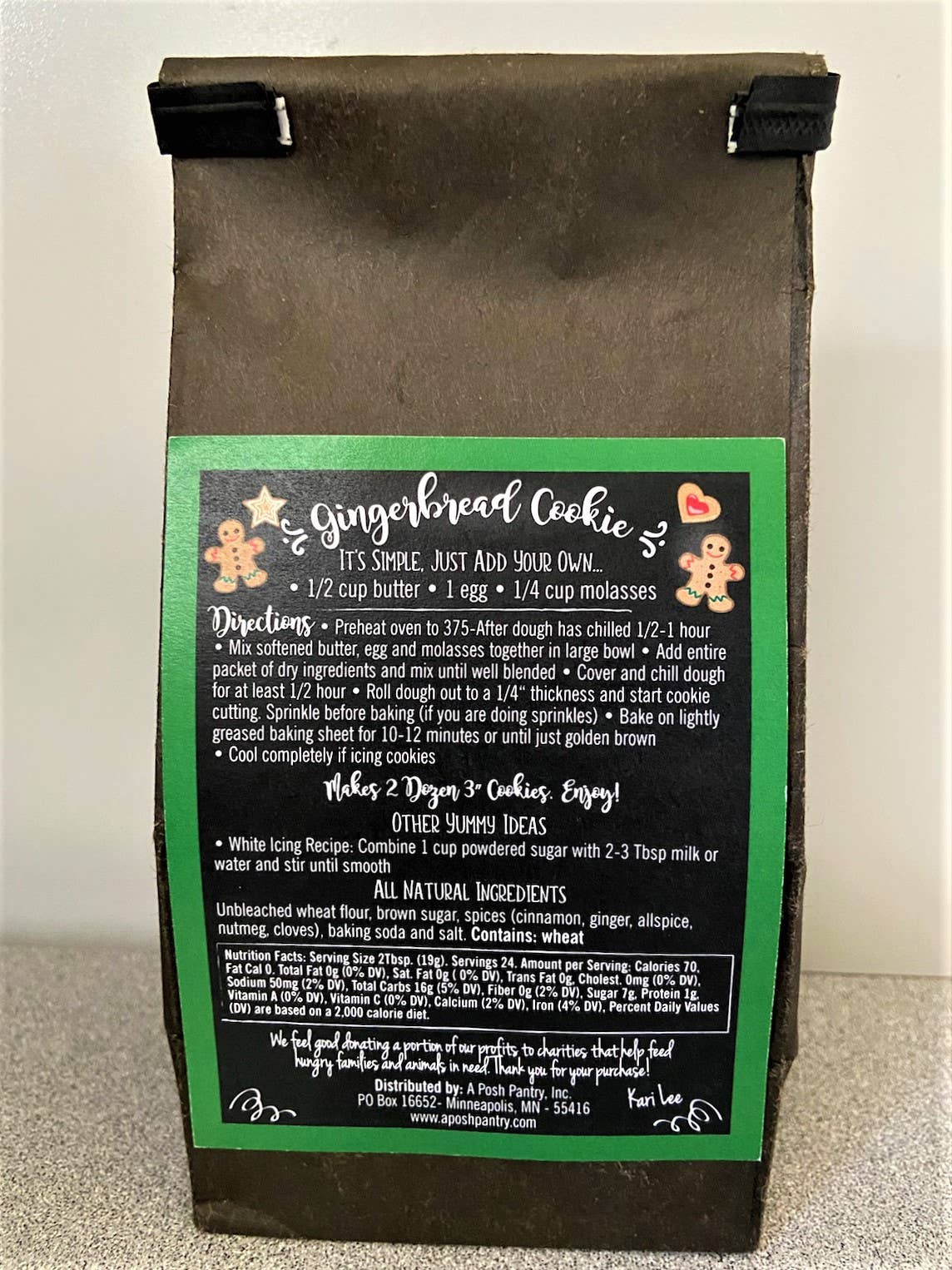 Kari Lee's Specialties - Wholesale Cookie Mix - Gingerbread Cookie Mix1