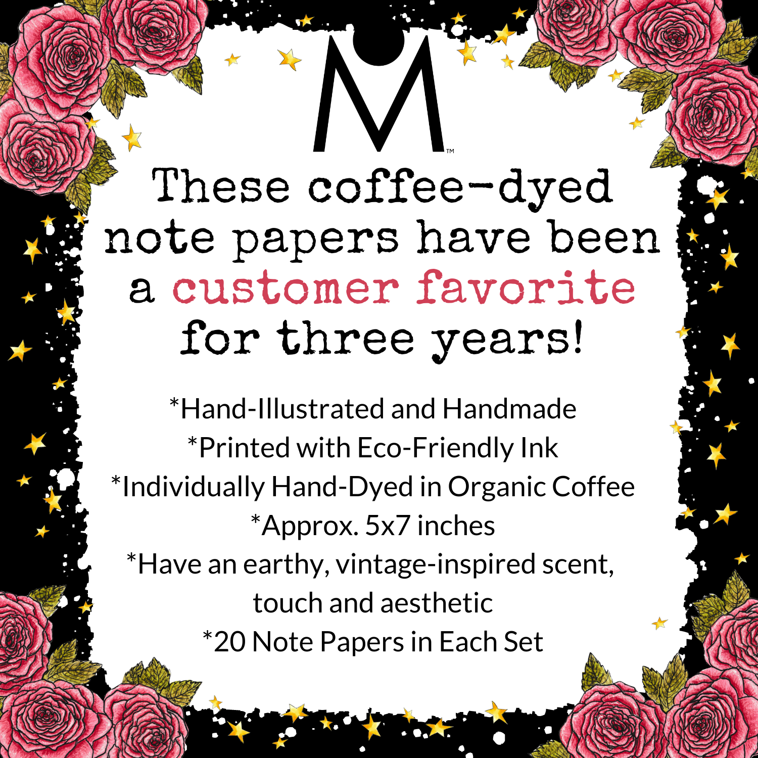 NOMAD Moon Magic - Wholesale Stationery/Notecard Set - Handmade Spooky Oddities Coffee-Dyed Note Papers, Halloween7